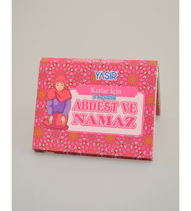 3 Boyutlu Abdest ve Namaz Öğreten Kitapçık Kız Çocuklar İçin – Eğitici İslami Çocuk Kitabı