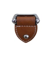 Deri Kulp 32 Mm. Parlak Krom Taba Hael