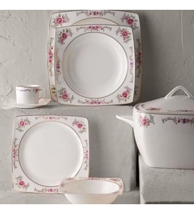 Emsan Fine Bone 85 Parça 12 Kişilik Yemek Takımı BEF250