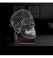 Luvivia Kuru Kafa İsklet 3D Lamba - Masa Gece Lambası