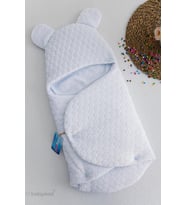 Kabartmalı Velboa Erkek Bebek Kundak (Mavi)