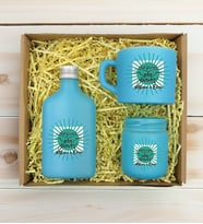 BK Gift Kişiye Özel İsimli DTF Best Friend Temalı Turkuaz Kahve Fincanı & Kolonya & Mum Hediye Seti-1, Arkadaşa Hediye, Doğum Günü Hediyesi