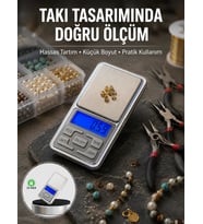 Mavi Işıklı LCD Ekranlı Hassas Tartı Terazisi Yeni Nesil