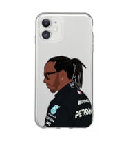 Iphone 11 Uyumlu Lewis Hamilton Desenli Şeffaf Telefon Kılıfı