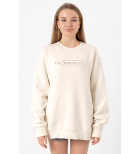 The Mentalist Lettern Ekru Kadın 2ip Sweatshirt