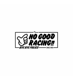 No Good Racing Araba Sticker siyah 16x7 CM (Siyah)