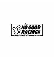 No Good Racing Araba Sticker siyah 16x7 CM (Siyah)