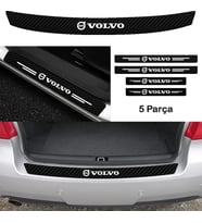 Volvo S40 İçin Uyumlu Aksesuar Oto Bağaj Ve Kapı Eşiği Sticker Set Karbon