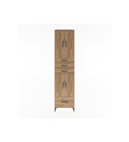Hyperion Dolap 4 Raflı 4 Çekmeceli 4 Kapaklı 60x44x243 Çam-Çam