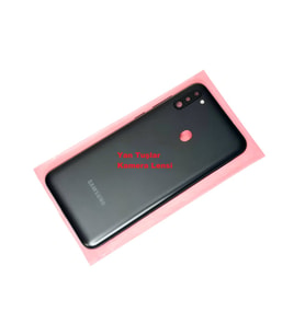 Tkgz Samsung Galaxy M11 KASA Arka Pil Batarya Kapağı Siyah