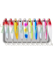 Valkyrie 10 Adet 10gr 4.8cm Kutulu Metal Rapala Jig Seti Balık Olta Yemi İspanyol Oltası