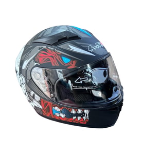 LS5 Fullface Güneş Vizörlü Kask MatBlue Medium (M)