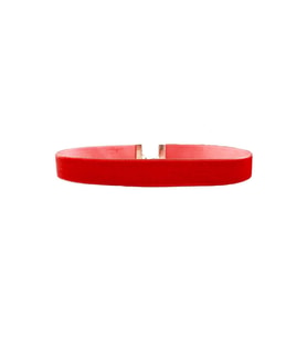 Kırmızı Renk Kadife Kadın Choker Kolye
