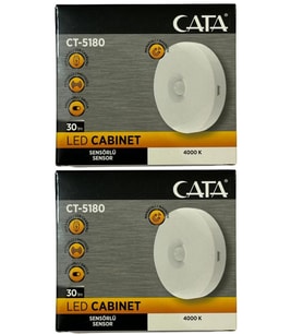 Cata CT-5180 4000K (Günışığı) Mıknatıslı Kabin Led Aydınlatma (2 Adet)