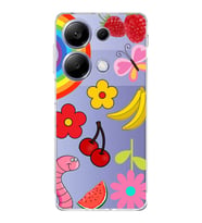 PrintiFy Xiaomi Redmi Note 13 Pro 4G ile Uyumlu Water Color 5  Kamera Korumalı Şeffaf  Kılıf