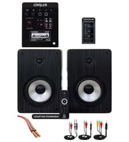 Maxword RM-500 Aktif Stüdyo Referans Monitörü 5 İNÇ ÇİFT Bluetooth USB 180 Watt