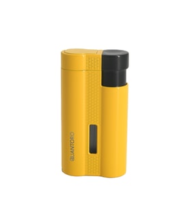 Quantoro 3 Torch Pürmüz Sarı-Siyah Metal Puro Çakmağı - TRZ1015