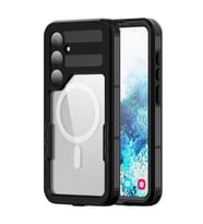 Microsonic Samsung Galaxy S24 Kılıf Waterproof 360 Full Body Protective Siyah