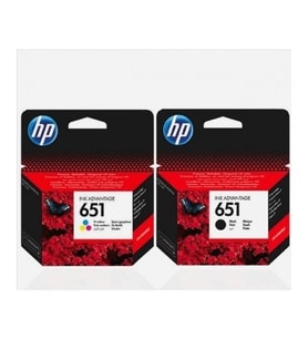 Tonersepeti HP 651 Siyah ve Renkli Kartuş