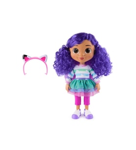 Gabby’s Dollhouse Sesli Şarkı Söyleyebilen Gabby Bebek 30 cm – Parti Kıyafetli ve Dönüşebilen Taçlı Figür (Çok Renkli)