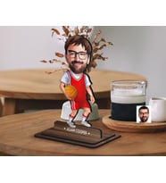 BK Gift Kişiye Özel Basketbol Karikatürlü Ahşap Biblo-5 , Arkadaşa Hediye , Sevgiliye Hediye, Kişiye Özel Biblolar
