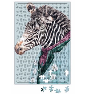 Zebra Mavi Puzzle 240 Parça Yapboz