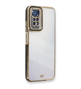 Xiaomi Redmi Note 11 Kılıf Liva Lens Silikon - Siyah