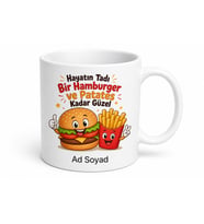 Hamburger Ve Patates İkilisinden Vazgeçemeyenlere Fast Food Kupa Bardak Hediye