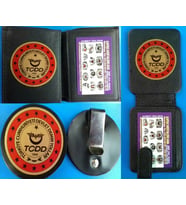 TCDD,DEMİR YOLLARI,MAKİNİST-ROZETLİ CÜZDANI ( 2-ADET )+KEMER ROZETİ ( 1-ADET ) SATINAL-SADECE KURUM ADRESINE GONDERILIR