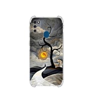 PrintiFy Samsung Galaxy M21 ile Uyumlu Simya Serisi Sarmal Yolculuk Tasarımlı Uv Baskılı Köşe Korumalı Antişok Kılıf