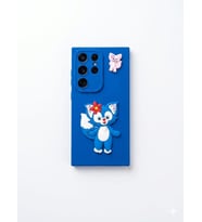 Samsung Galaxy S 24 Ultra Mavi Kedi Kılıf Modeli