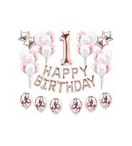 Rose Gold 1 Yaş Balon Set