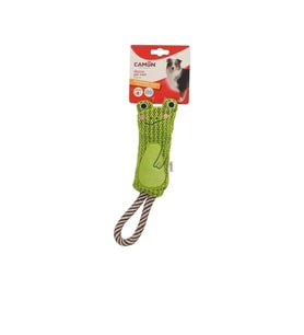Camon İpli ve Gıcırtılı Hışırtılı Karışık Hayvan Figürlü Köpek Oyuncağı 30 Cm