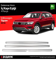 Drs Tuning Tiguan Uyumlu Krom İç Kapı Eşiği 4 Parça. 2016 Üzeri