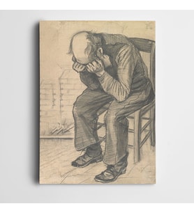 Vincent Van Gogh Worn Out Drawing Kanvas Tablo