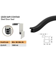 Contacall Çelik Kapı Contası-Fitili / Çelik Kapı Kasa Contası Çlk-01-Siyah-6 Metre