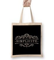 French Slogan Simplicite Bez Çanta Uzun Saplı