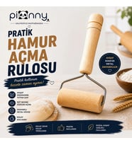 Pionny Tek Elle Kullanılan Kurabiye Mantı Şeker Oyun Süs Hamuru Hamur Pasta Kek Süsleme Merdanesi