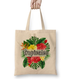 Tropical Island Latino Summer Vibes Bez Çanta Uzun Saplı