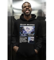 Killua Zoldyck Baskılı Unisex Oversize Hunter X Hunter Anime Hoodie