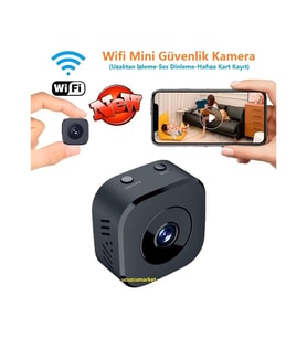JOXOM Wifi Mini Güvenlik Kamera (Uzaktan Izleme-Ses Dinleme-Hafıza Kart Kayıt)