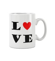 Love Aşk Hediye Baskılı Kupa Bardak