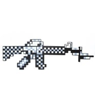 Minecraft Stil Tabanca Tüfek 60 cm (Beyaz)