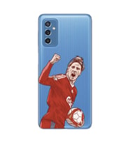 Samsung Galaxy M52 Uyumlu Fernando Torres Desenli Şeffaf Telefon Kılıfı