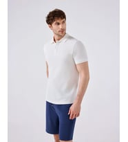 Ellesse 6SM5018-OF Erkek Polo Yaka Tişört - Kırık Beyaz
