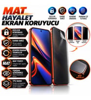 Xiaomi REDMİ NOTE 12 TURBO Uyumlu Mat Hayalet Nano Kırılmaz Ekran Koruyucu Darbe Emici Ultra Plus