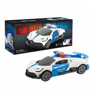 24 cm Bugatti Polis Arabası - Otomatik Kapı Açılan Işıklı Müzikli Oyuncak