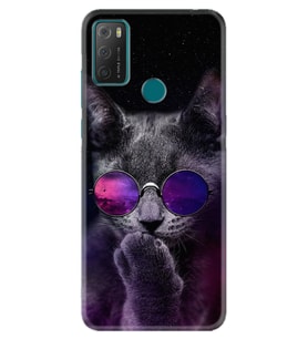 TCL 20E Kılıf Silikon Desen Carisma Cat 1607