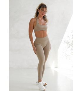 Stacci Seamless Yüksek Bel Spor Tayt - Bej