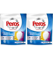 Peros Pratik Matik Çamaşır Deterjanı Kapsülü - Tableti 100 Adet Beyazlar (Avantaj Pk)
